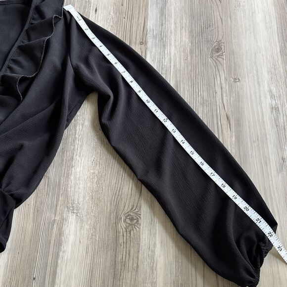 Boohoo Ruffle Top Bodysuit Size 6 - Picture 7 of 8